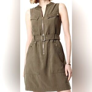 Karen Millen Dress

Flattering khaki green dress from Karen Millen.